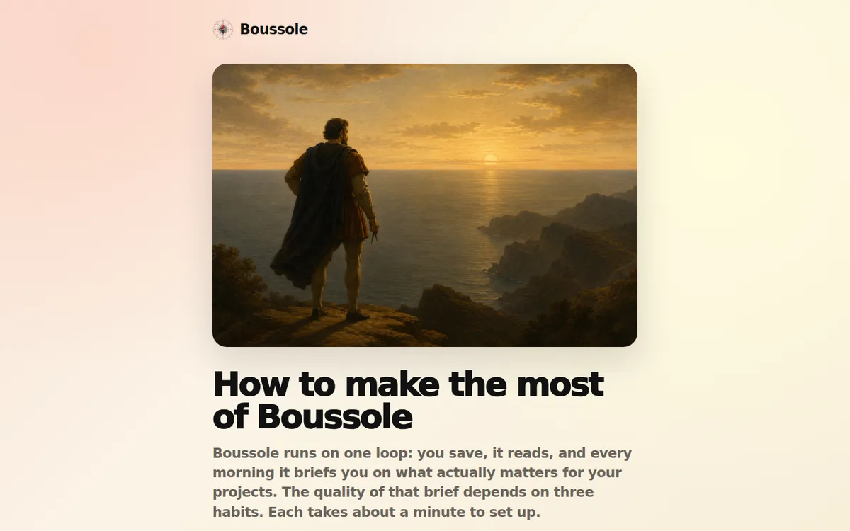 The guide: how to make the most of Boussole