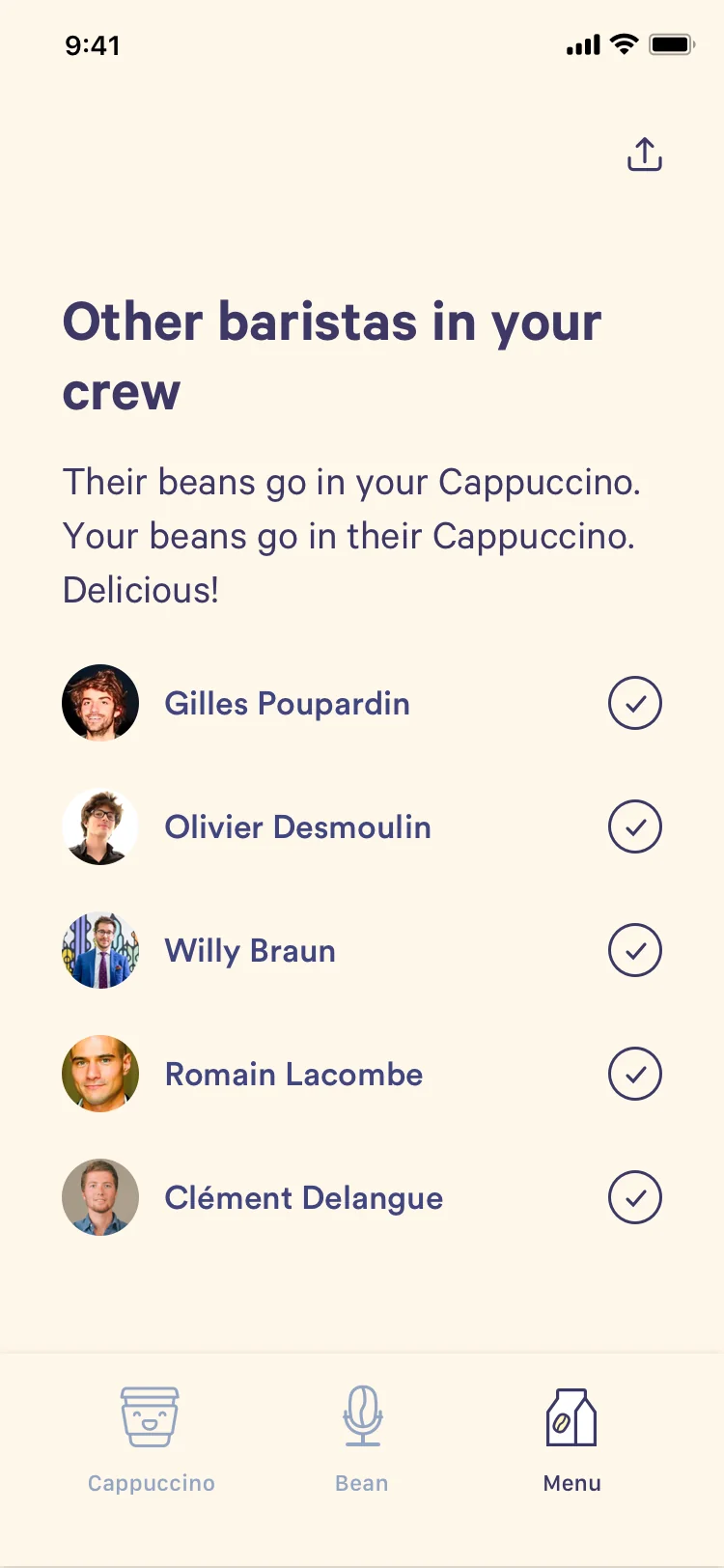 Other baristas in your crew