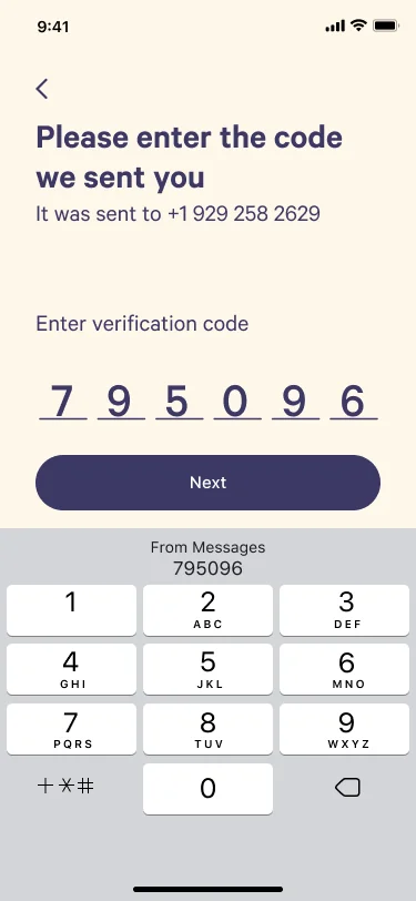 Enter the code