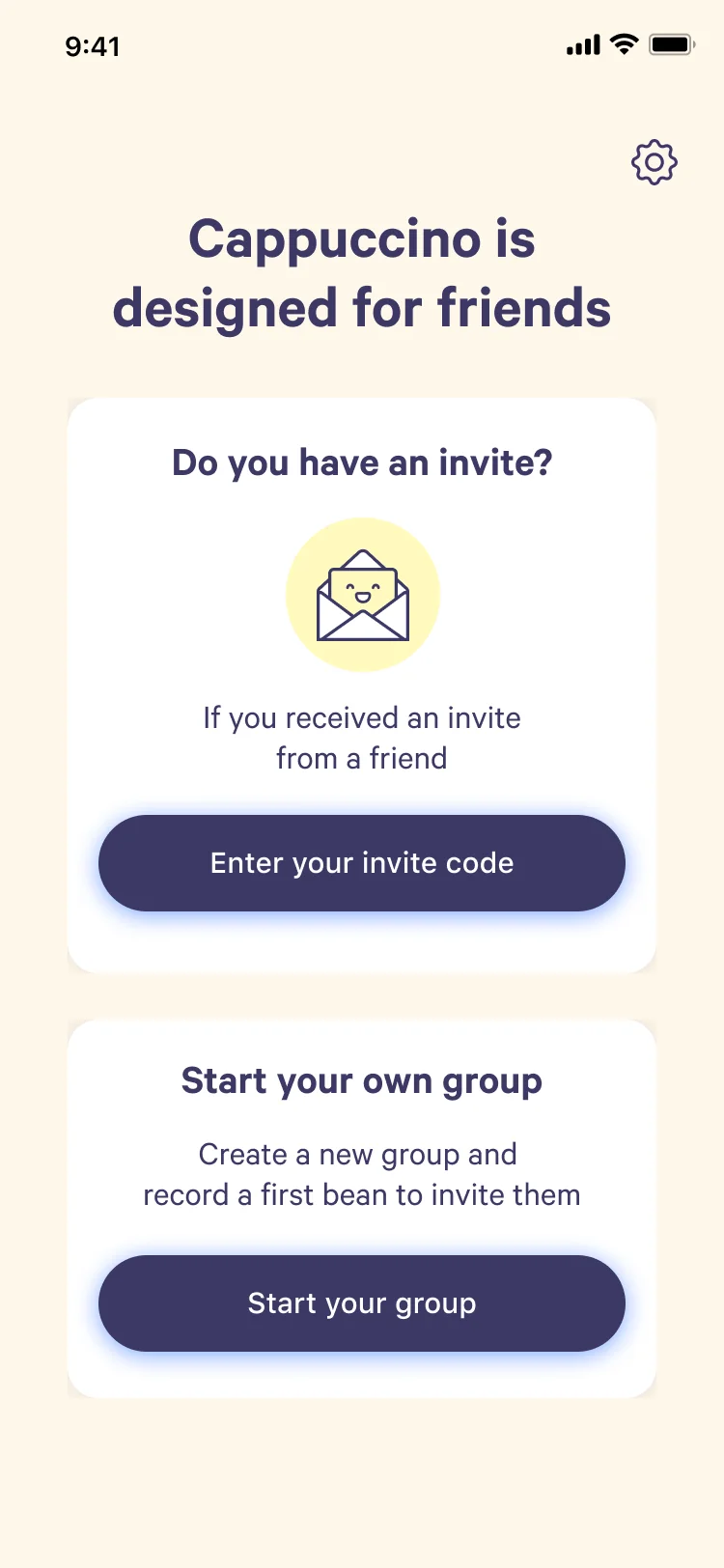 Cappuccino is designed for friends