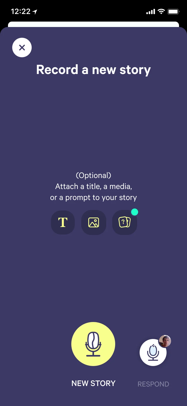 Record a new story
