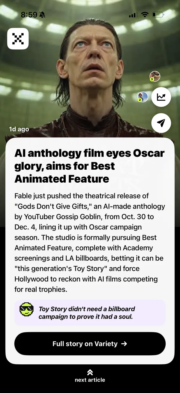 An unlocked article