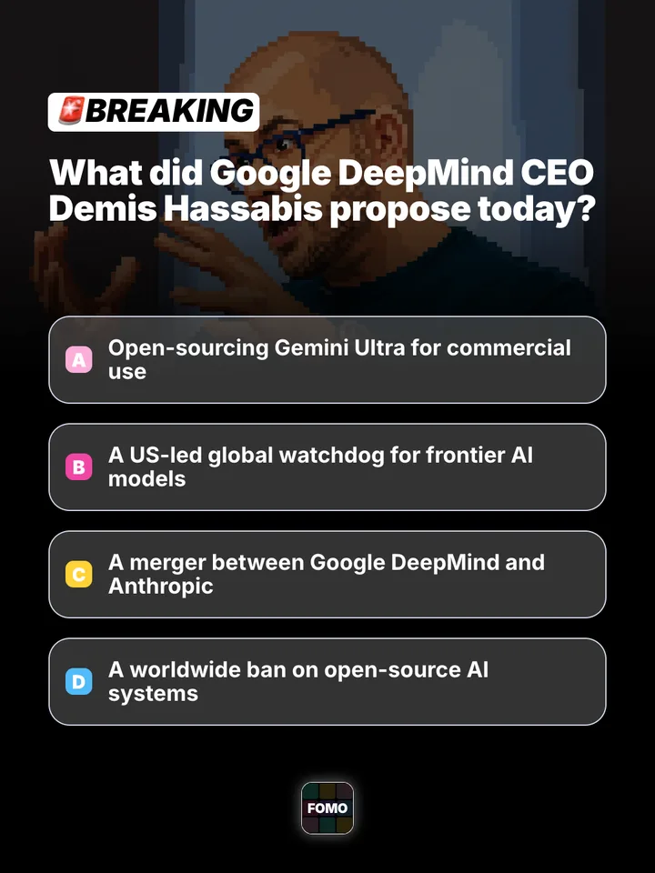 Breaking: what did Google DeepMind CEO Demis Hassabis propose today?