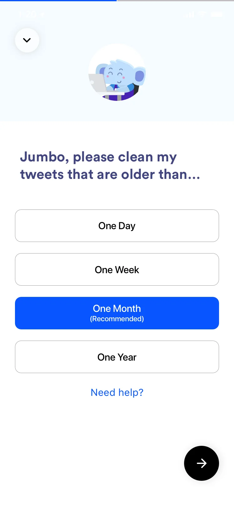 Choose which tweets to clean