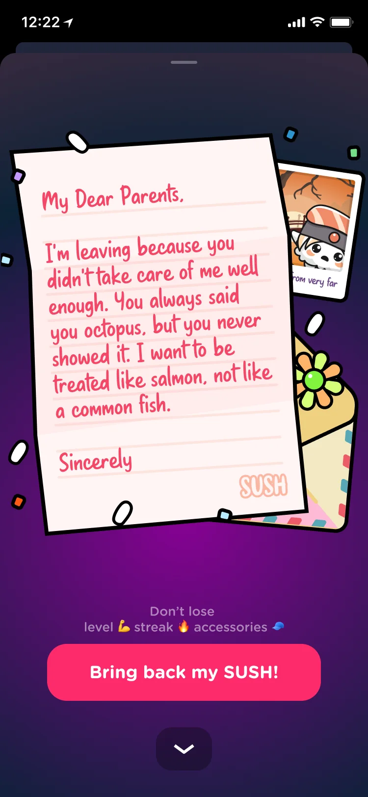 A letter from your SUSH