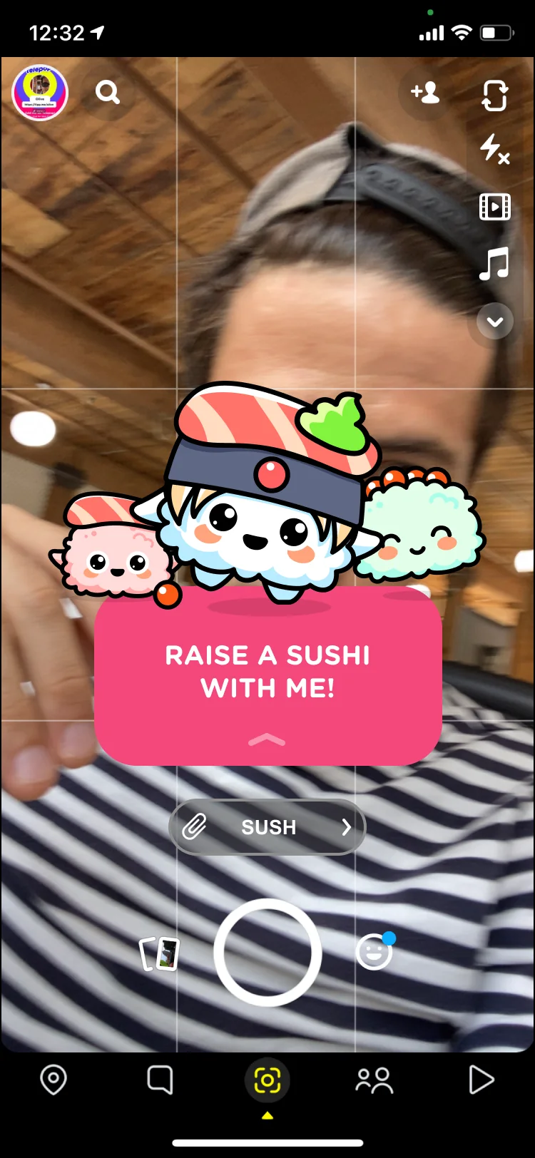 Invite a friend with a selfie