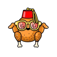 turkey friends glasses