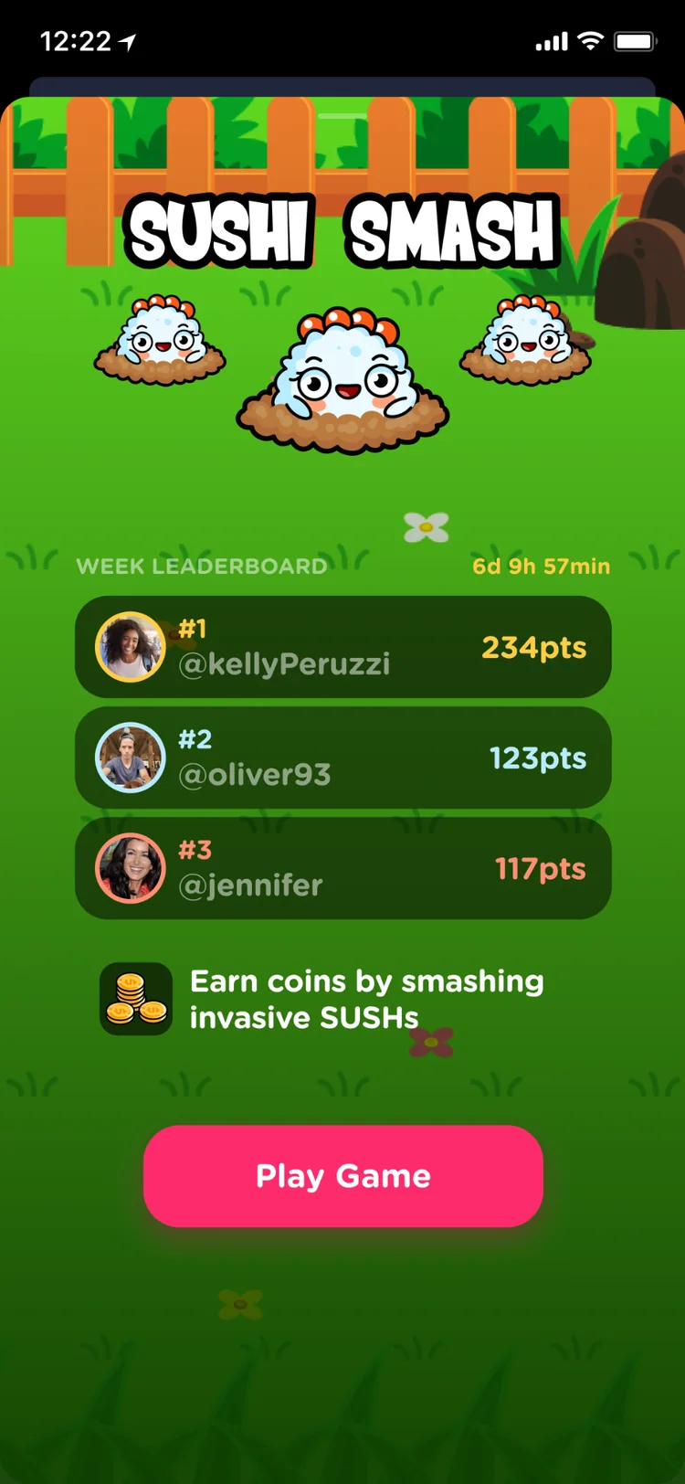 Sushi Smash leaderboard
